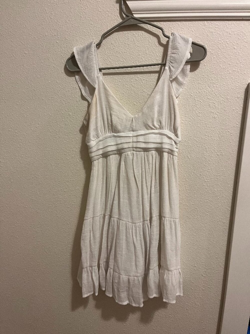 Dress white mini